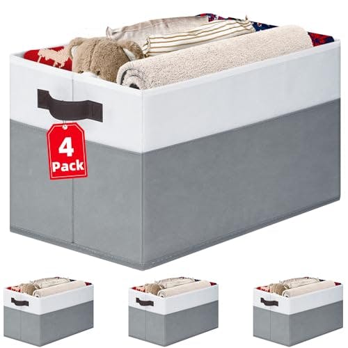 Closet Storage Baskets 4-Pack