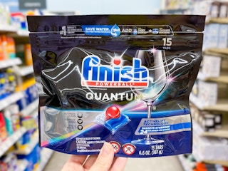 hand holding finish tabs