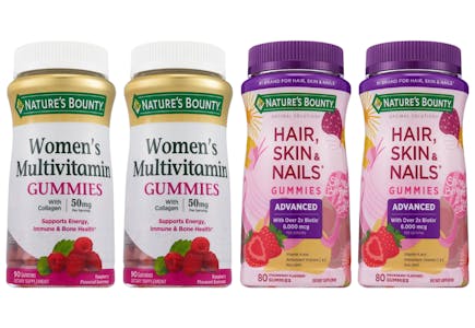 4 Nature's Bounty Supplements