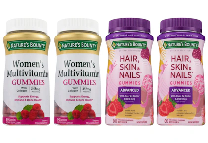 4 Nature's Bounty Supplements