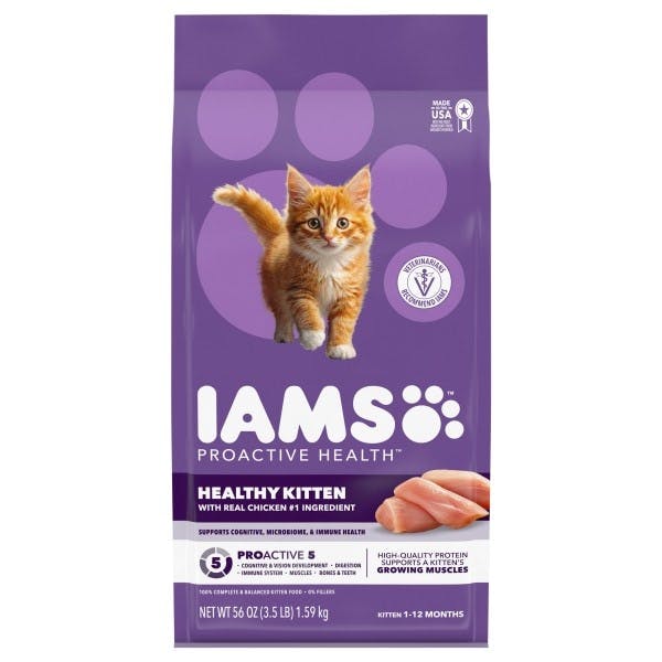 2 Iams Kitten Food Bags