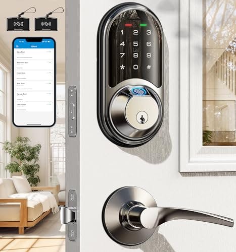 Smart Lock with Lever Handle Set