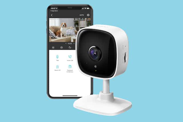Indoor Security Camera, Only $14.99 on Amazon card image