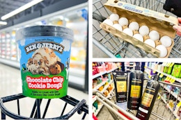 ice cream eggs shampoo collage