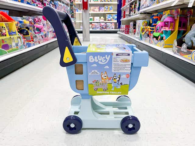 New Bluey Shopping Cart Set Available Now at Target card image