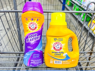  arm & hammer scent booster and detergent in walmart cart