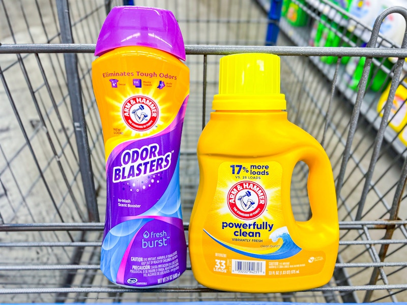  arm & hammer scent booster and detergent in walmart cart