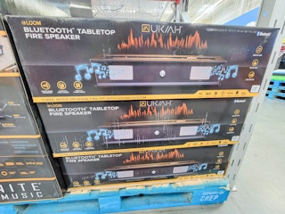 bluetooth tabletop fire speakers
