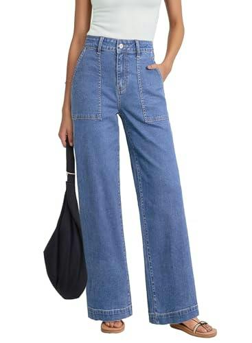 Dokotoo Women's Wide Leg Jeans