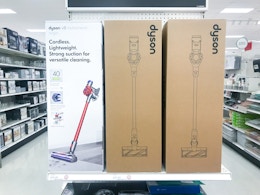 Dyson V8 Origin Cordless Stick Vacuum Drops to $284.99 at Target card image