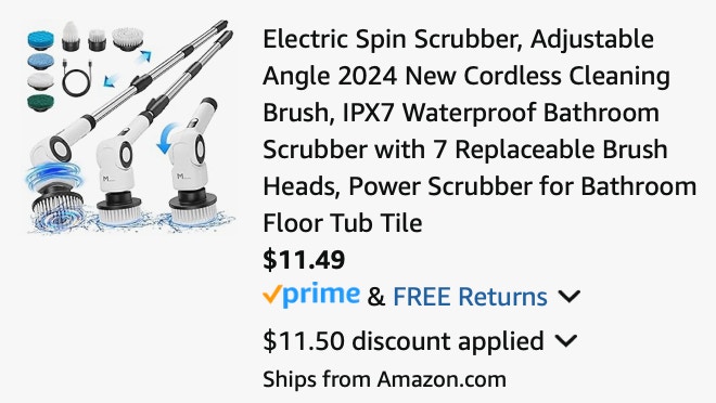 Meoyatoo Electric Spin Scrubber,