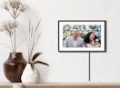 a digital frame on a wall 