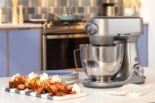GE Stand Mixer 5.3-Quart from Wayfair on a countertop with baked goods