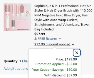 Hair dryer air styler