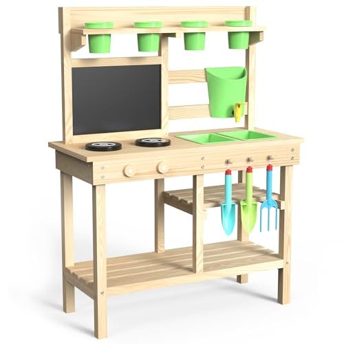 Cedar Wood Outdoor Play Kitchen