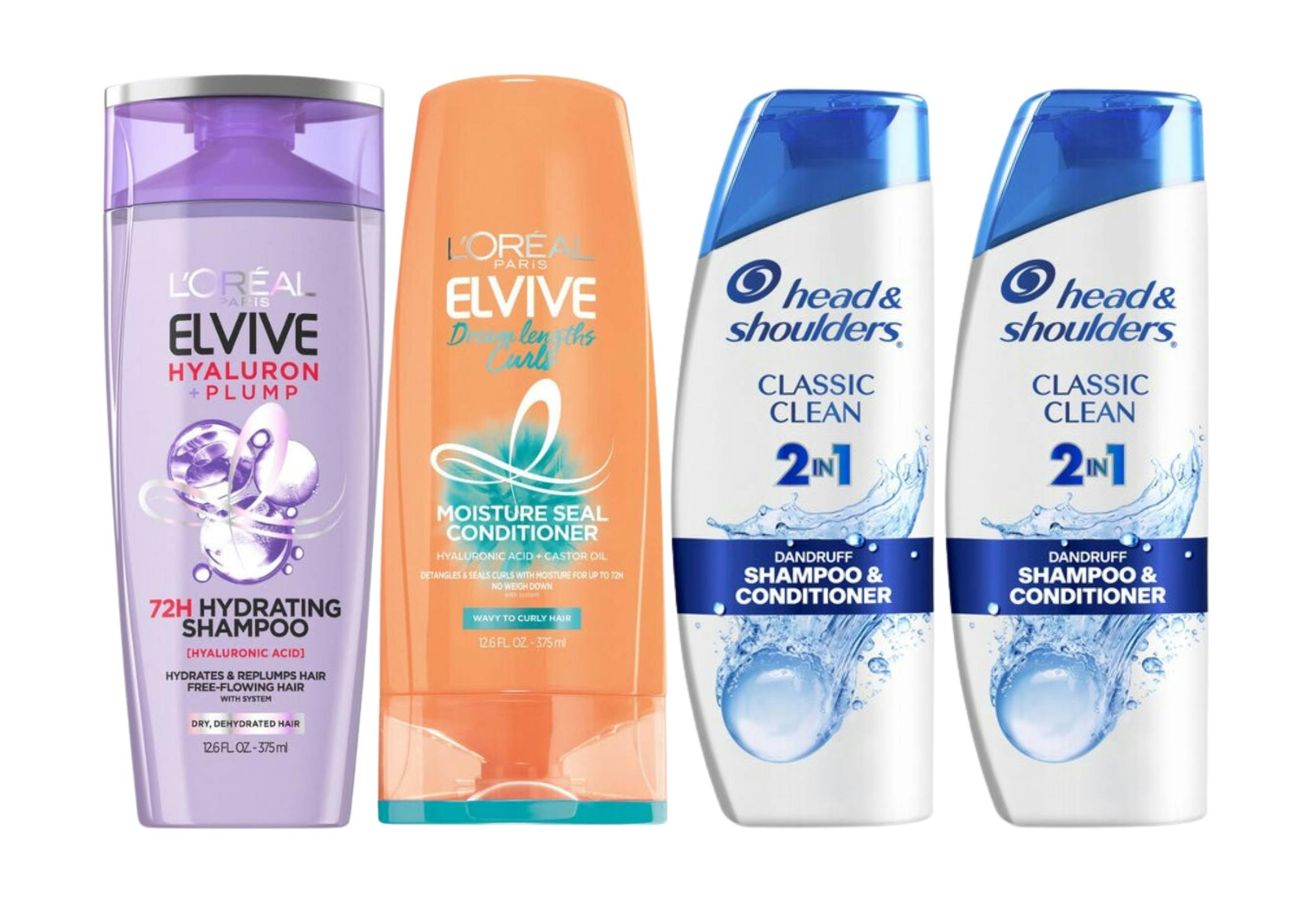 2 L'Oreal Elvive + 2 Head & Shoulders