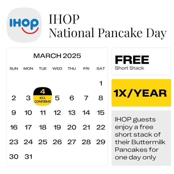 IHOP National Pancake Day — March 2025