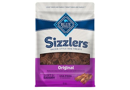 2 Blue Buffalo Sizzlers Dog Treats