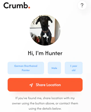 crumb smart pet tag 1