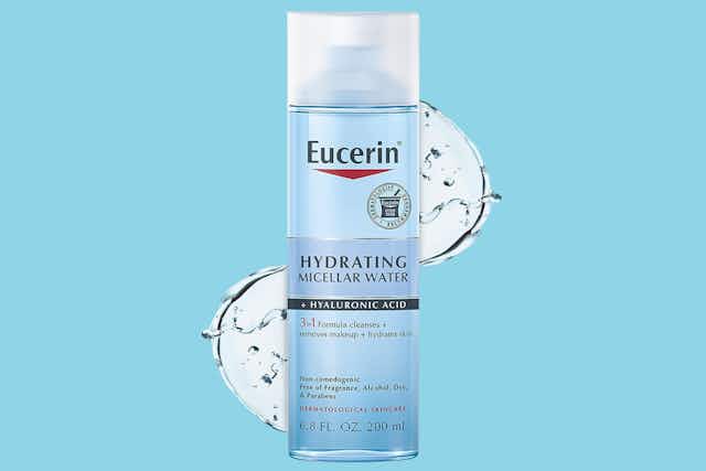 Eucerin Hydrating Micellar Water: Get 2 Bottles for $11.74 on Amazon card image