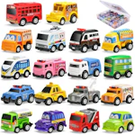 Pull Back Car Toy Set