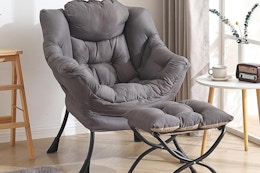 Lounge Chair With Ottoman, $105 on Amazon (Reg. $200) card image