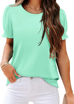 Women's Ruffle Short Sleeve Top