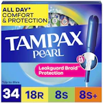 2 Tampax Pearl Tampons Boxes