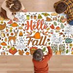Fall Coloring Poster/Tablecloth