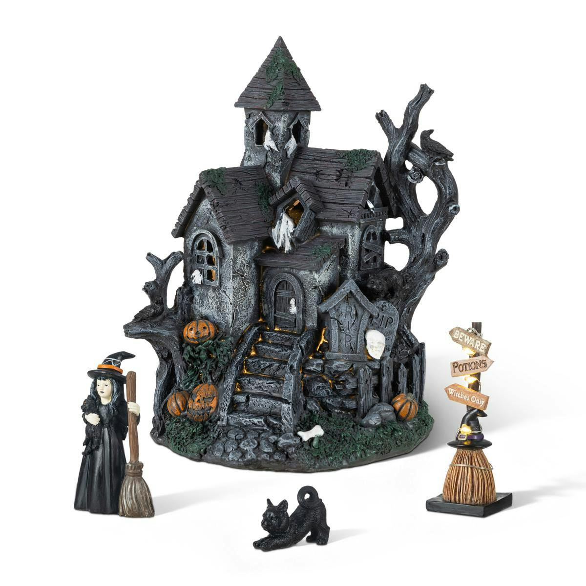 Glitzhome Halloween Haunted Houses