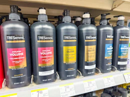 tresemme hair care items on walgreens shelf