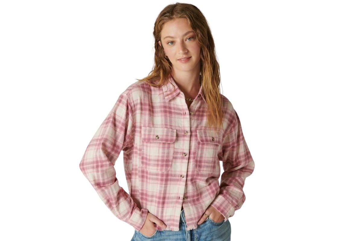 Lucky Brand Women’s Plaid Shirt