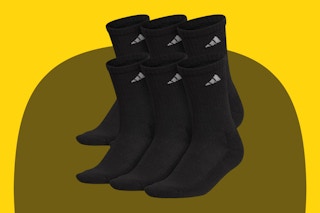 adidas Women's Athletic Cushioned Crew Socks with Arch Support