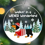 Dachshund Christmas Ornament