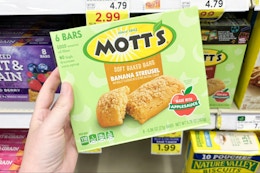 Mott's Soft Baked Filled Bars, Only $0.74 at Kroger (Reg. $3.49) card image