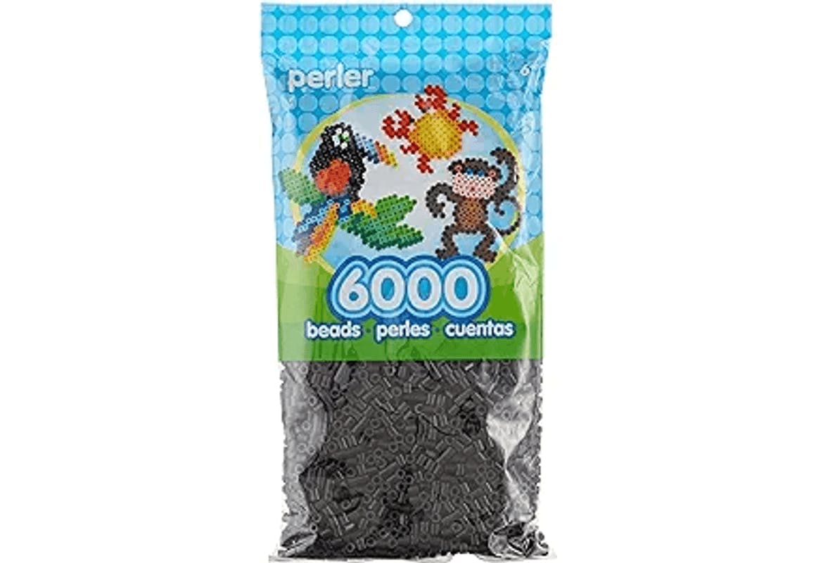 Perler Beads Fuse Beads for Crafts, Black, Small, 6000pcs