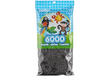Perler Beads Fuse Beads for Crafts, Black, Small, 6000pcs