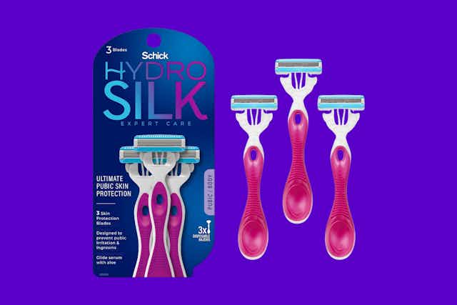 Schick Hydro Silk Razors, Only $2.17 on Amazon card image
