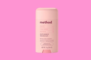 a pink stick of deodorant