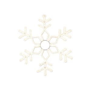 GE Prelit Hanging Snowflake
