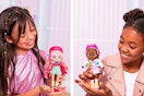 2 lifestyle images of Cry Babies Fashion Dolls side by side