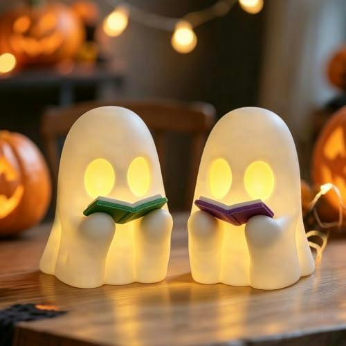 Reading Ghost Halloween Decor 2-Pack