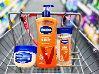 vaseline products in a shopping cart