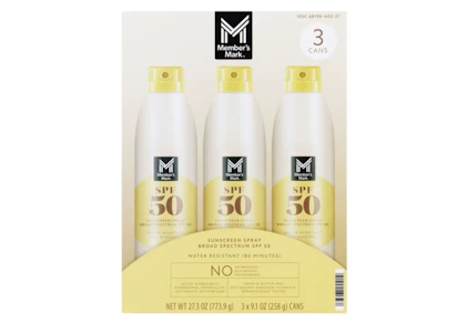 Member's Mark Sunscreen 3-Pack
