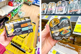 dollar general sheba wet cat food 2-photo collage