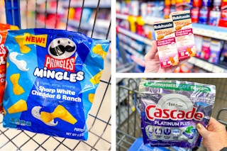 Pringles Mingles, Robitussin cough medicine, Cascade laundry detergent