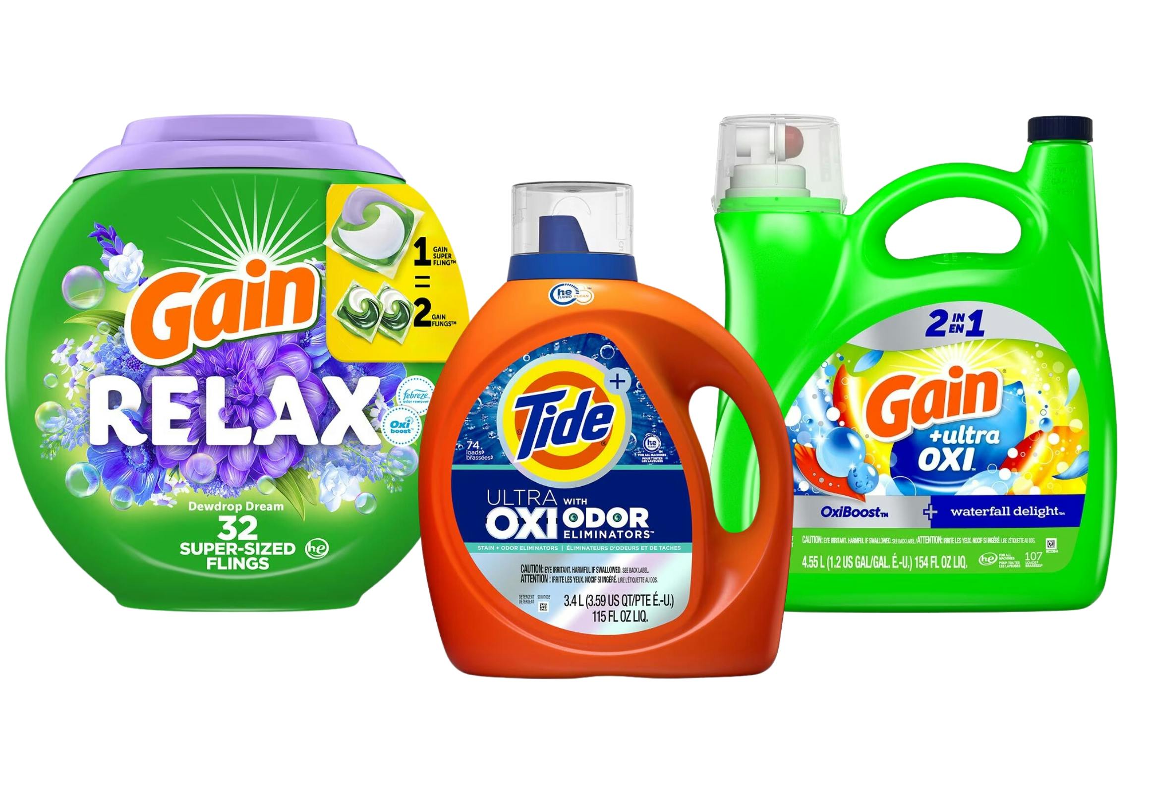 3 P&G Detergents