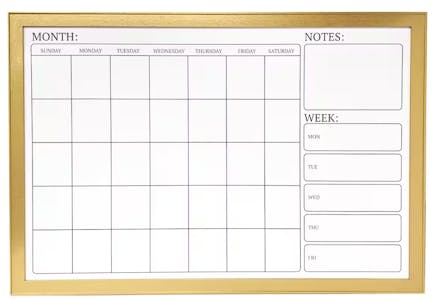 Dry Erase Wall Calendar