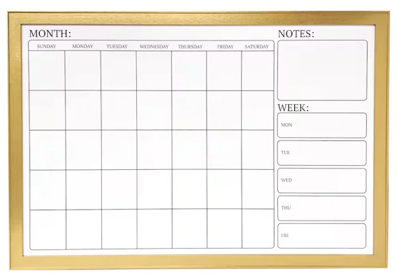 Dry Erase Wall Calendar