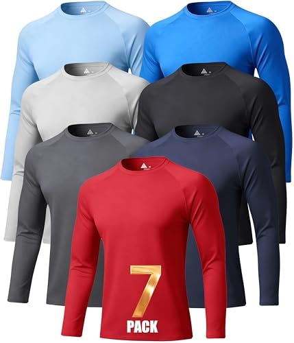 Men's Long Sleeve Shirts 7-Pack